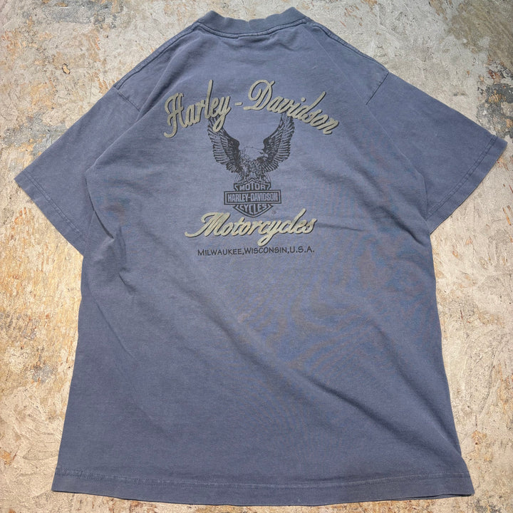 古着 USA製 Harley-Davidson/ハーレーダビッドソン/ プリントTシャツ/ サイズL