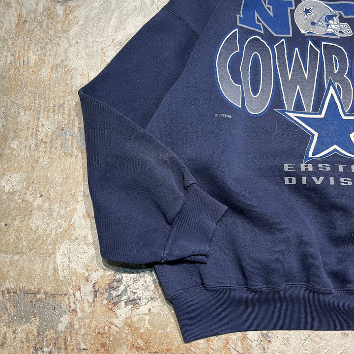 #3980 古着 Unknow/Crew neck sweat/クルーネックスウェット/DALLAS NTL COWBOYS/サイズXL