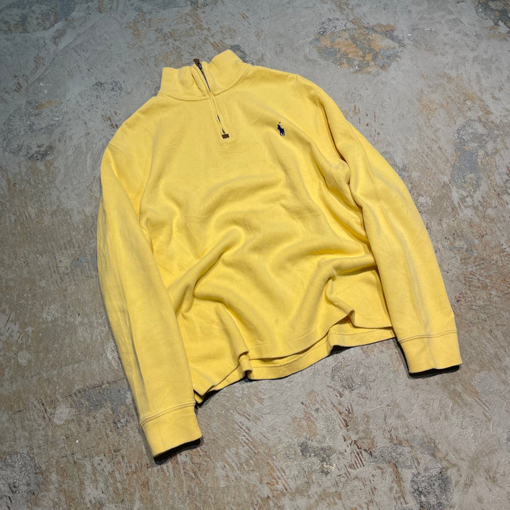 #3857 古着 POLO by Ralph Lauren/ポロバイラルフローレン/Half zip knit Sweater/ハーフジップニットセーター/サイズL