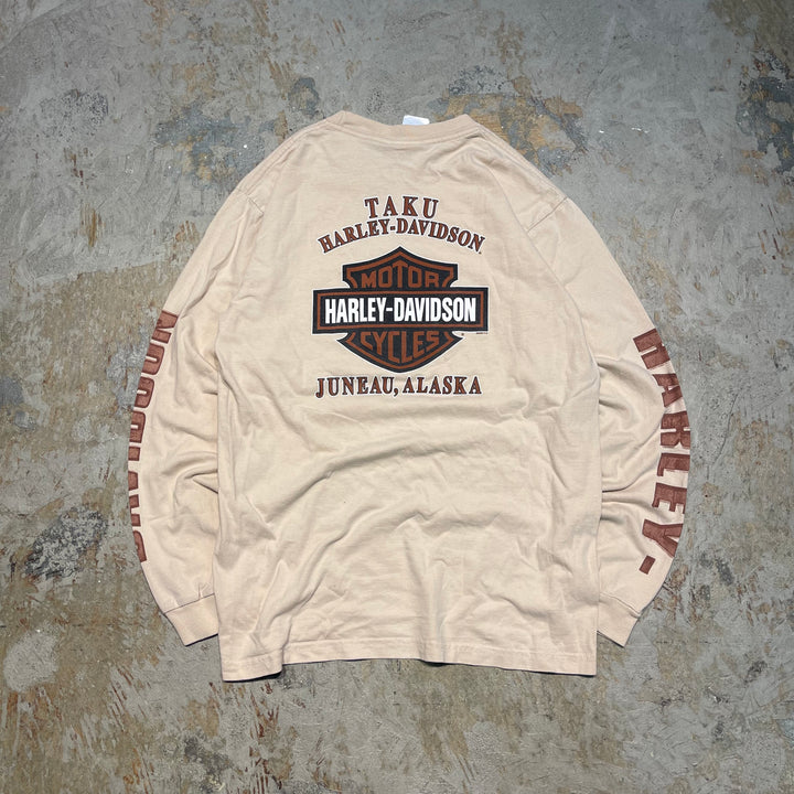 Used clothing Made in USA Harley-Davidson / Juneau Store, Alaska / Long T-shirt / Size M