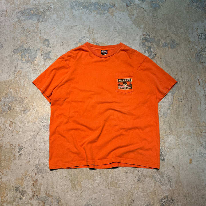 古着 USA製 Harley-Davidson/ハーレーダビッドソン/ プリントTシャツ / Orlando/ FLORIDA ,USA/ サイズXL