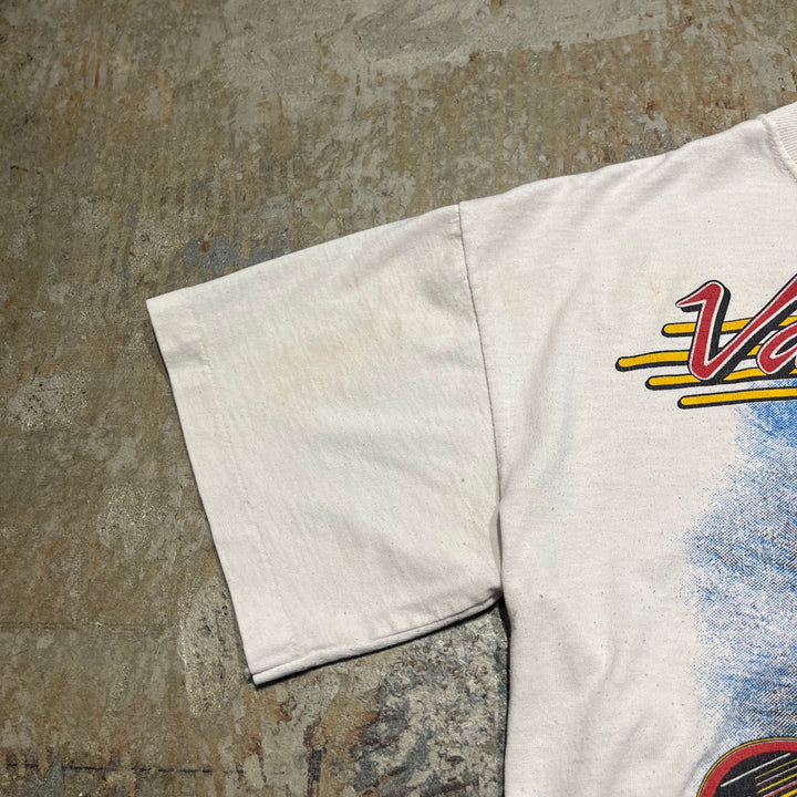 古着 バンクーバー・カナックス/ホッケーチーム/NHL/ヴィンテージ シングルステッチ プリント Tシャツ/サイズM-L相当