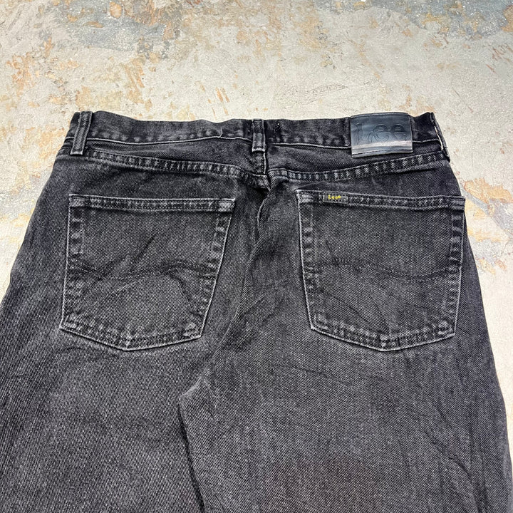 #4186 古着 Lee/リー/Black Denim Pants/ブラックデニムパンツ/サイズ32×32