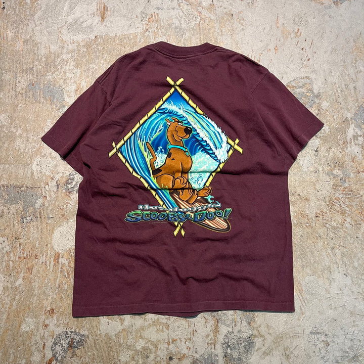 #4678 古着 scooby-doo!/スクービー ・ドゥー/short sleeve print t-shirt Tee/半袖プリントTシャツ/USA製/スクービープリント/サイズXL