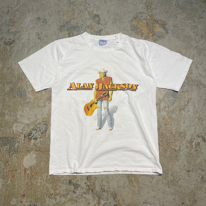 古着 USA製 99's アラン・ジャクソン / ヴィンテージ シングルステッチプリントTシャツ/サイズL