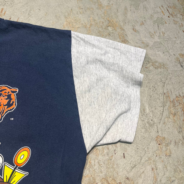 빈티지 Dazznian Devil/Chicago Bears/NFL/CSA/빈티지 싱글 스티치 프린트 티셔츠/크기 l