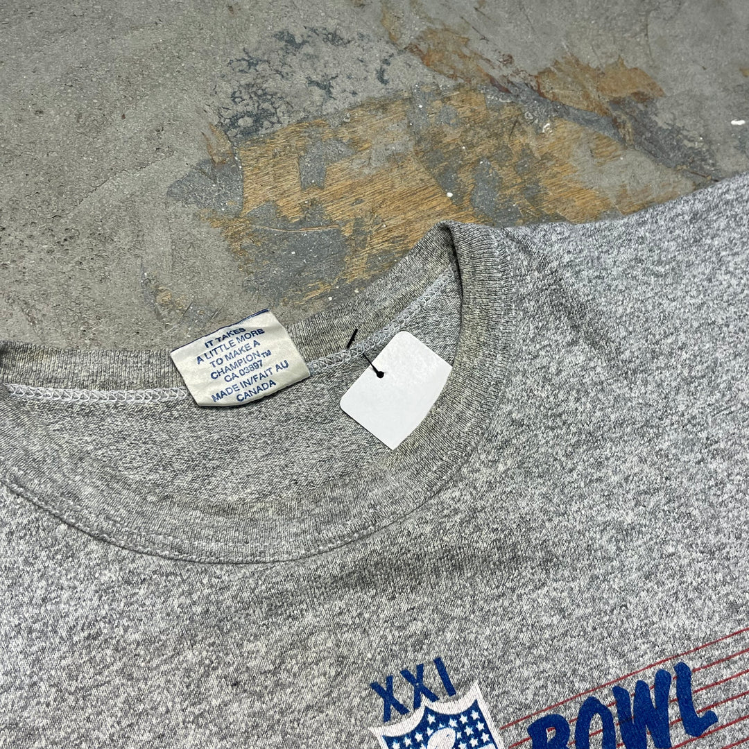 Second-hand clothing NFL champion / 21st Super Bowl / New York Giants Winner / 1987 Reprinted / Printed T-shirt / Size XL