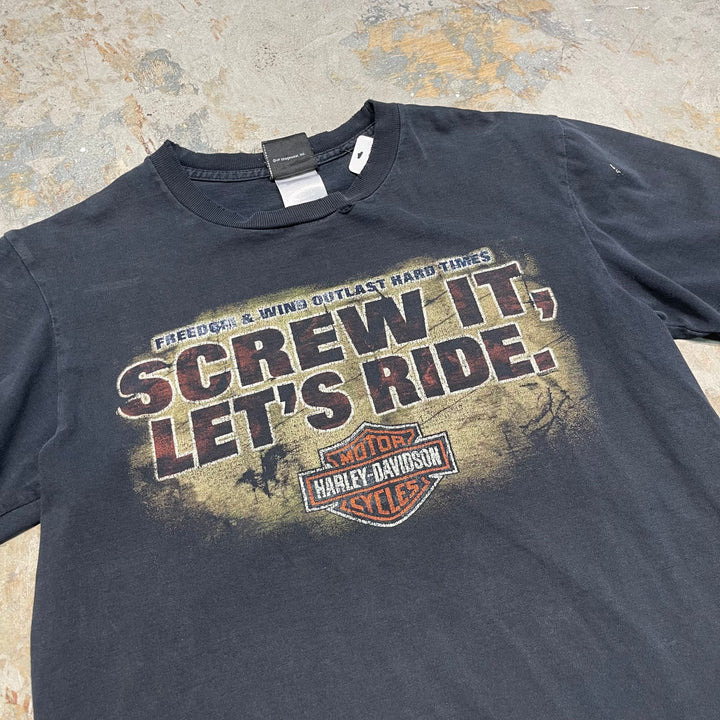 古着 Harley-Davidson/ハーレーダビッドソン/ミネソタ州ウィノナ/プリントTシャツ/サイズL相当