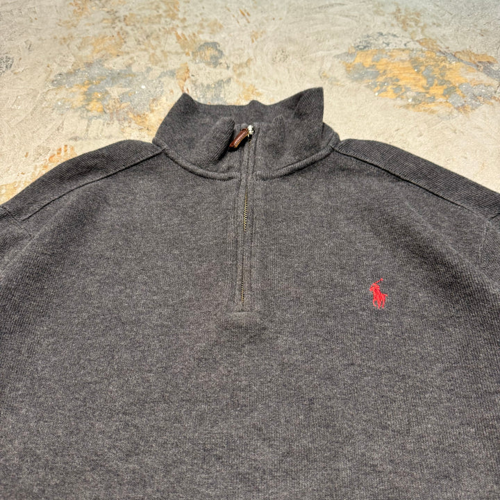旧衣POLO by Ralph Lauren/ POLO拉尔夫劳伦/半拉链针织毛衣/尺寸L