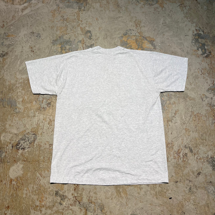 古着 90's フルーツオブザルーム/DUCK/鴨/アート/ヴィンテージ シングルステッチ プリントTシャツ/サイズL