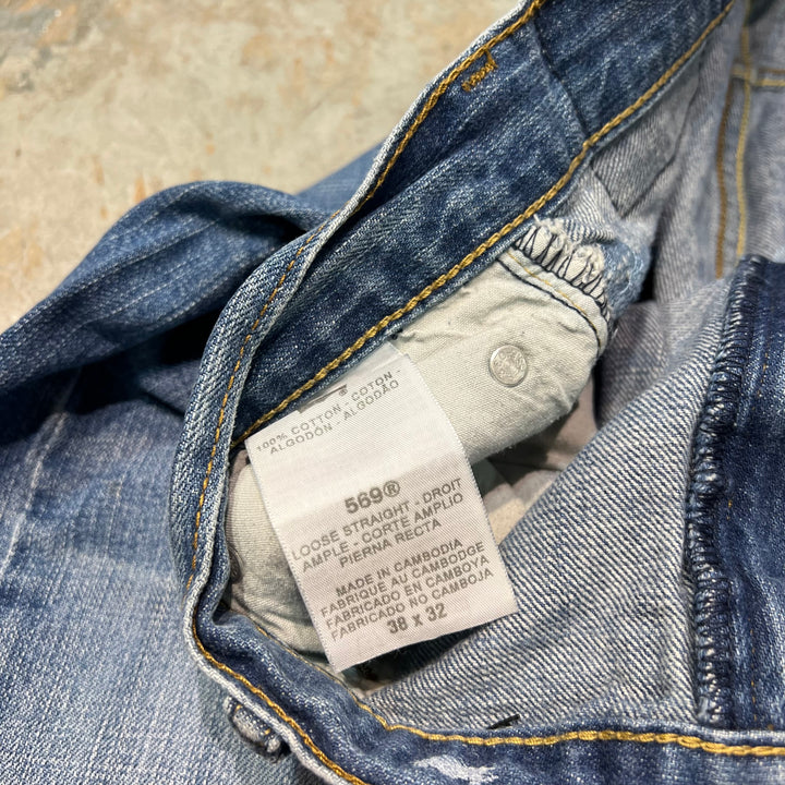 旧衣Levi's/李维斯/Denim Pants/牛仔短裤/569/实际尺寸37×29