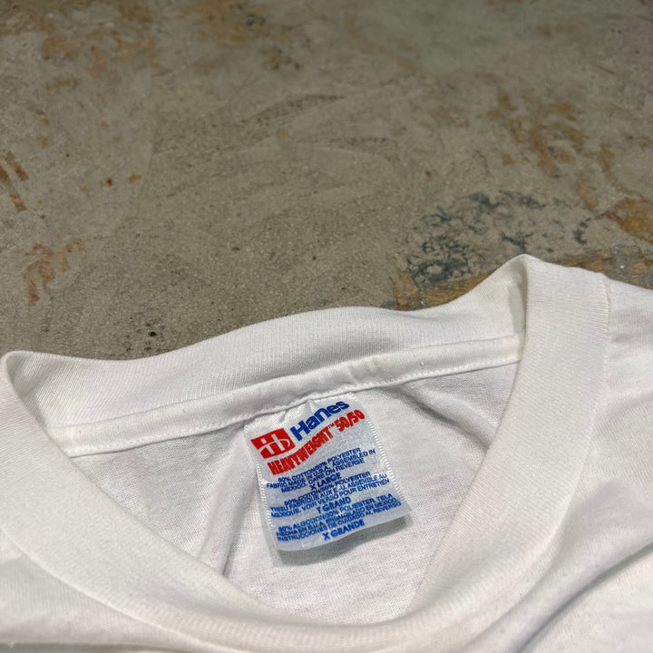 #4807 古着 90's~ /USA製/Hanes.  ヘインズ/Kahn's 企業系/ヴィンテージ シングルステッチ Tシャツ/サイズM