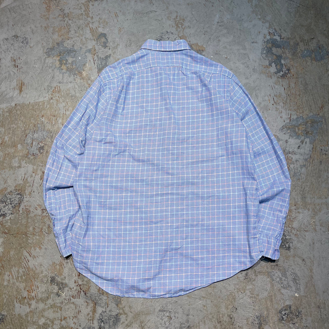 #4394 古着 Ralph Lauren/ラルフローレン/Long Sleeve Shirt/長袖シャツ/Check/チェック/サイズXL