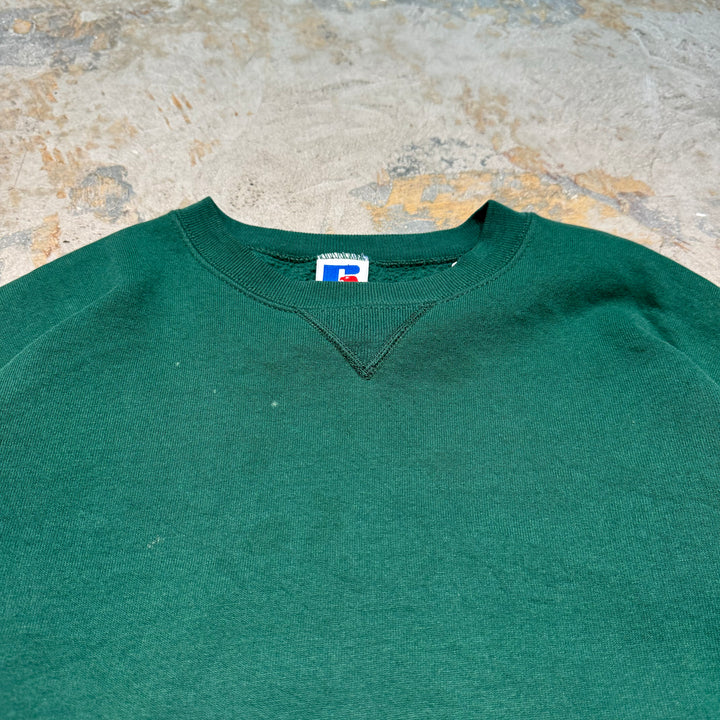 旧衣服USA制80's~ RUSSELLATHLETIC/ RUSSELLATHLETIC/空白克罗娜丝/素色/尺码XL