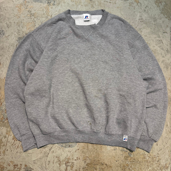 古着 00's~ RUSSELLATHLETIC/ ラッセル アスレチック/ クルーネックブランクスウェット/ 無地/ Vガゼット/ サイズL