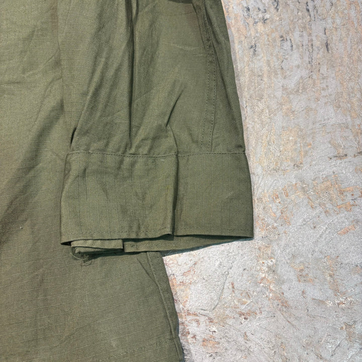 Used clothing Made in USA 60's U.S.ARMY/US Army/Jungle Fatigue Jacket/4th/Ripstop fabric/Size X-Large - Regular