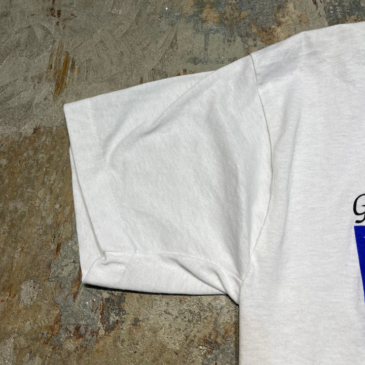 古着 USA製  90's~ スクリーンスターズ/ゴッド・ブレス・アメリカ 私は1991年1月16日砂漠の嵐作戦を支持します/ヴィンテージ シングルステッチ プリントTシャツ/サイズL