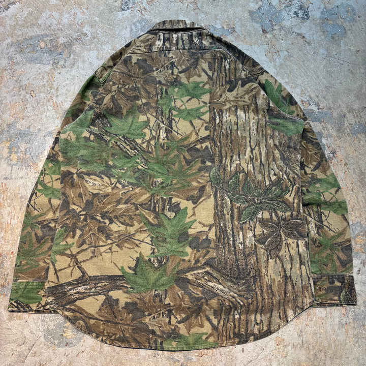古着 70's〜80's WOOLRICH/ ウールリッチ/ コットン長袖シャツ/ リアルツリー/ サイズM