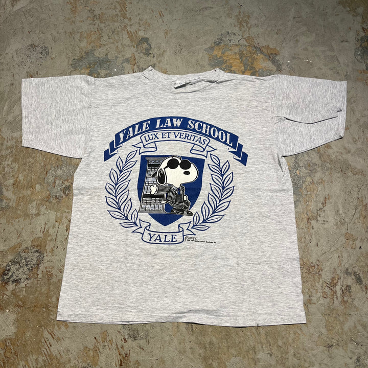 #4283 Unknow/short sleeve t-shirt Tee/シングルステッチ/半袖Tシャツ/71's/YALE/カレッジロゴ/スヌーピー/MADE IN USA/サイズM