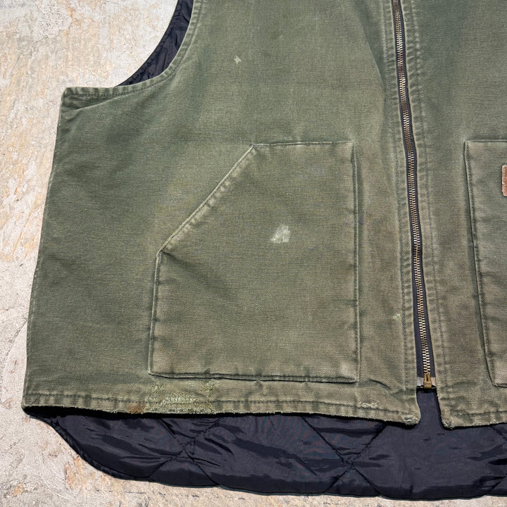 古着 Carhartt/ カーハート/ ダックベスト/ ダック地/ 裏地キルティング/ サイズ3XL