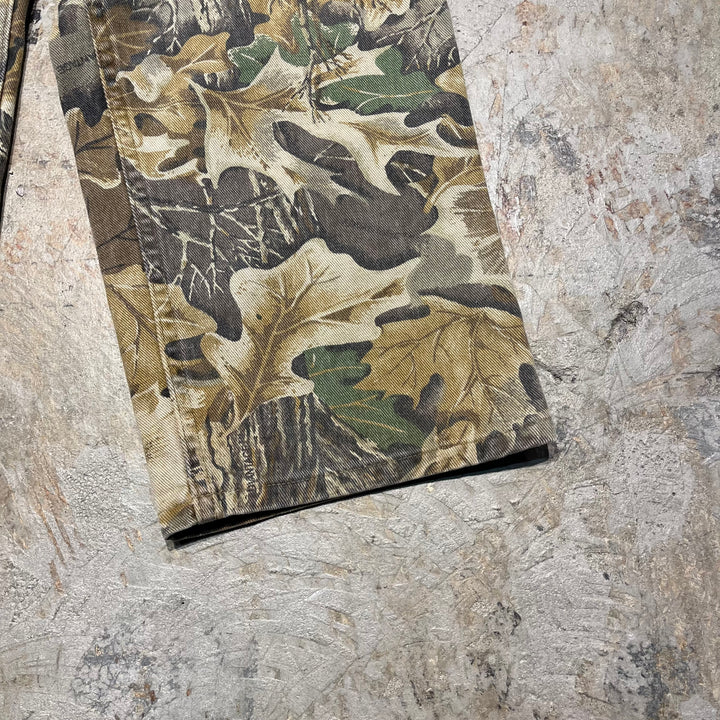 #4217 古着 Cabela's/カベラス/ Duck real tree work Pants/ダック地 リアルツリーワークパンツ/MADE IN U.S.A/リアルツリー柄/サイズ34