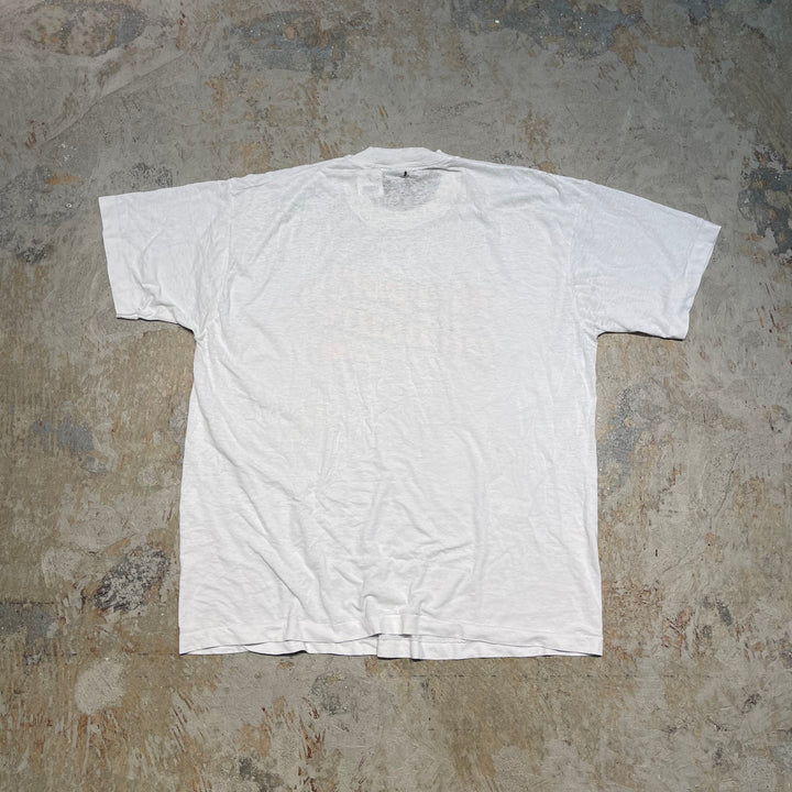 古着 90's USA製 スクリーンスターズ / newport pleasure! / たばこ / ヴィンテージ シングルステッチ Tシャツ/サイズM