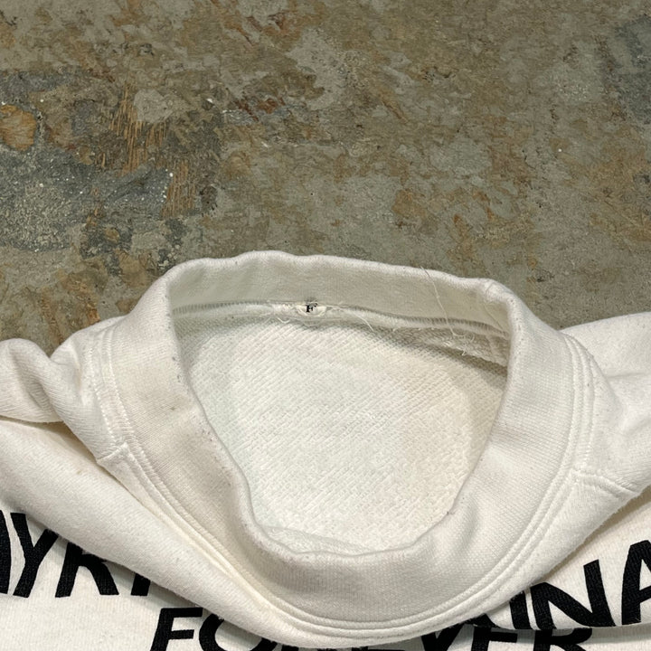 #4065 古着 Unknow/Crew neck sweat/クルーネックスウェット/AYRTON SENNA FOREVER/サイズF