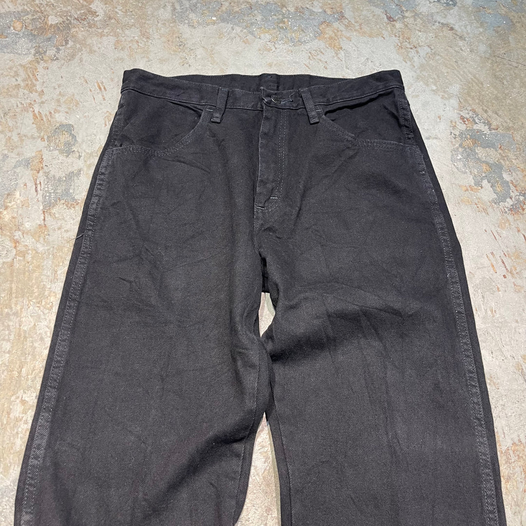 #4766 Used clothes RUSTLER/Black Denim Pants/Black Denim Pants/Size 33×30