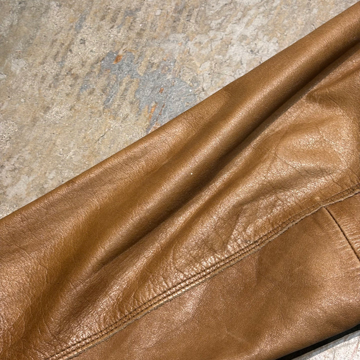 古着 WILSONS LEATHER/ ウィルソンズレザー/ 本革レザーハーフコート/ 牛革/ サイズM