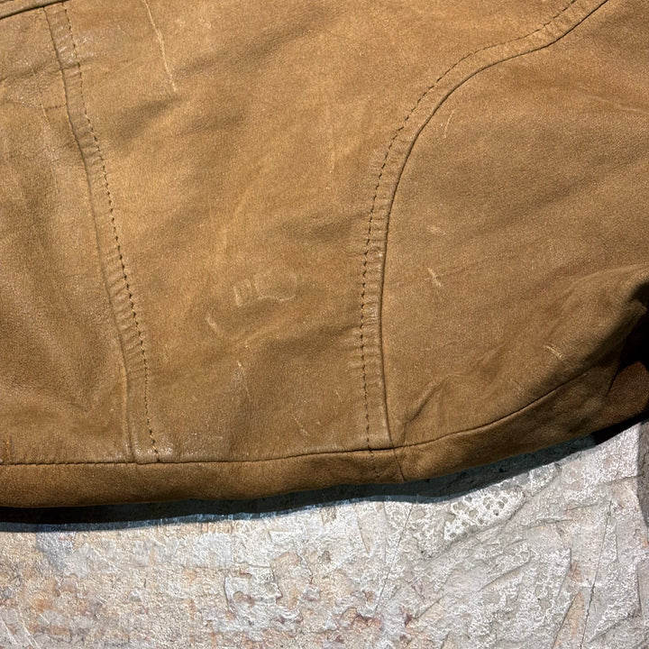 중고 의류 St.John'Sbay/ St. John 's Bay/ Nubuck/ Zip-Up Leather Jacket/ Size L