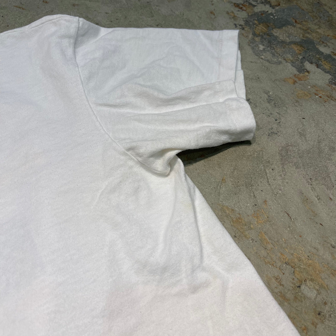 Used clothing 90's USA made stedman/Stedman American military message T-shirt/size M