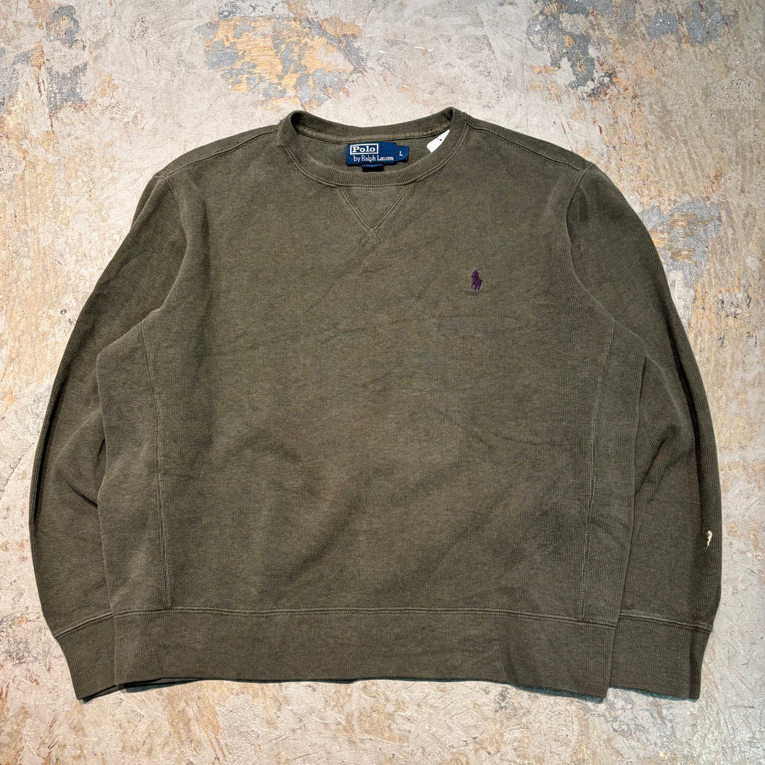 Ralph Lauren/Polo Ralph Lauren/Crew Neck Knit 스웨터/크기 L의 빈티지 폴로