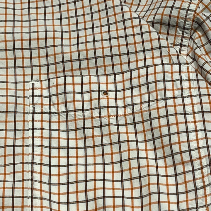 #4369 Used clothing Carhartt/Long Sleeve Button Down Shirt/Long Sleeve Button Down Shirt/Checked Plaid/Size XL