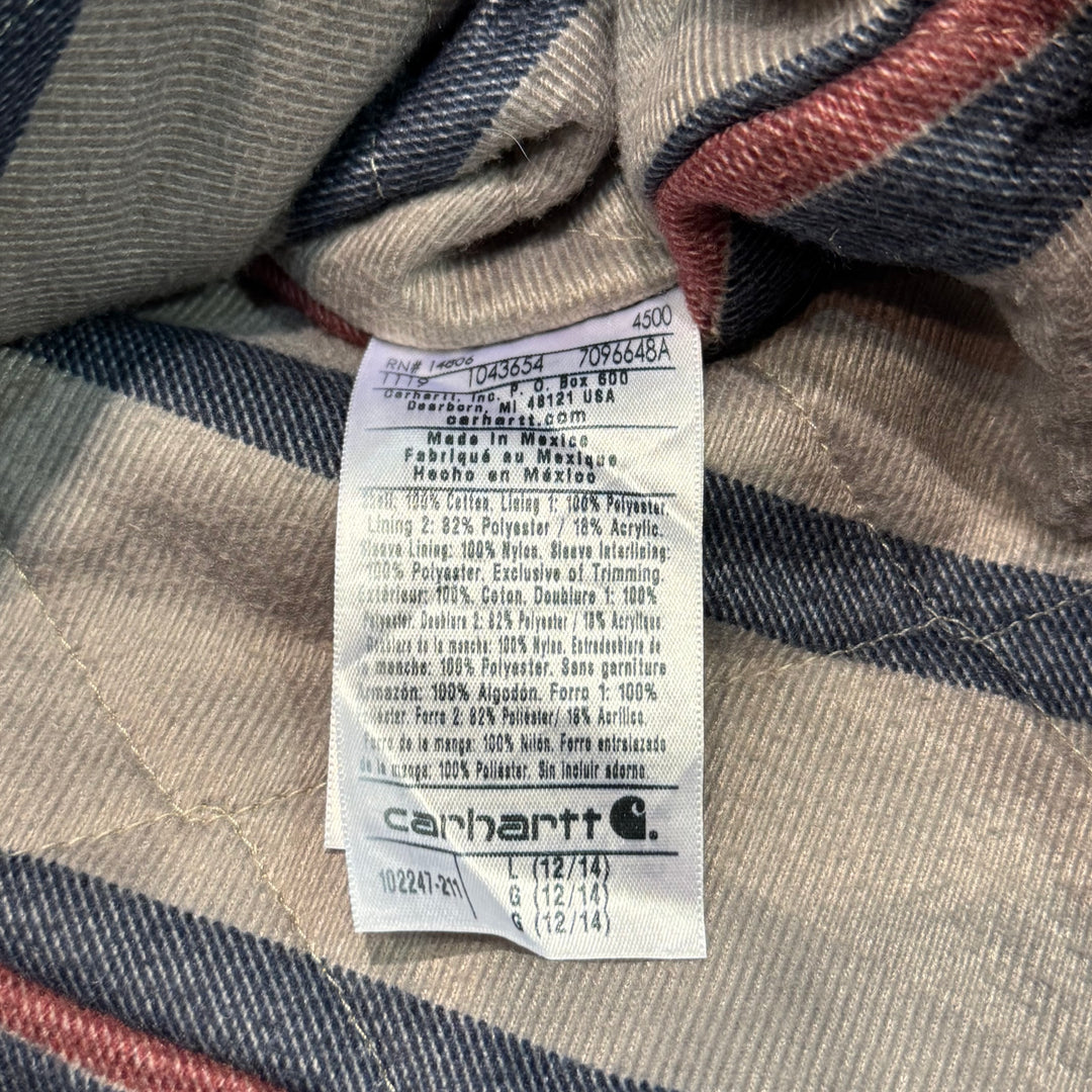 Used clothing carhartt/ Carhartt/ Wesley coat/ Duck fabric/ Quilted lining/ Women's/ Size L