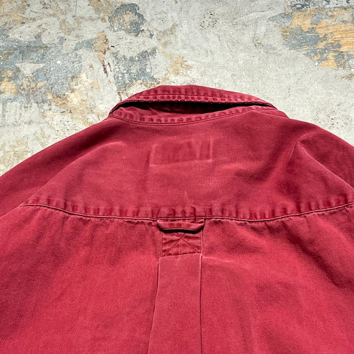 #4382 빈티지 Eddie Bauer/Long Sleeve 버튼 다운 셔츠/긴 슬리브 버튼 다운 셔츠/사이즈 L