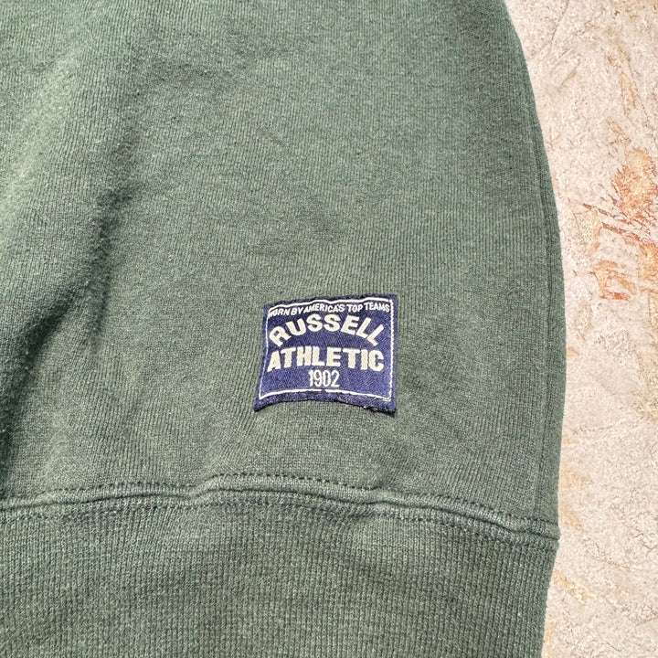 旧衣服美国制造80's~ RUSSELLATHLETIC/ RUSSELLATHLETIC/半拉链运动裤/纯色/尺寸XL