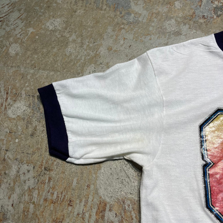 #4790 古着 80’s USA製 紙タグ/ヴィンテージ リンガーTシャツ/サイズM