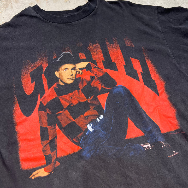 古着 USA製 93's ヘインズ / ガース・ブルックス / ON TOUR / ヴィンテージ シングルステッチ プリントTシャツ/サイズL