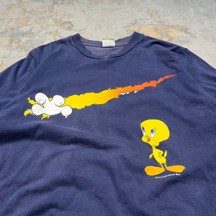 二手服裝:Looney Tunes/Warner Bros./tweety/sylvester/print T卹/尺寸L
