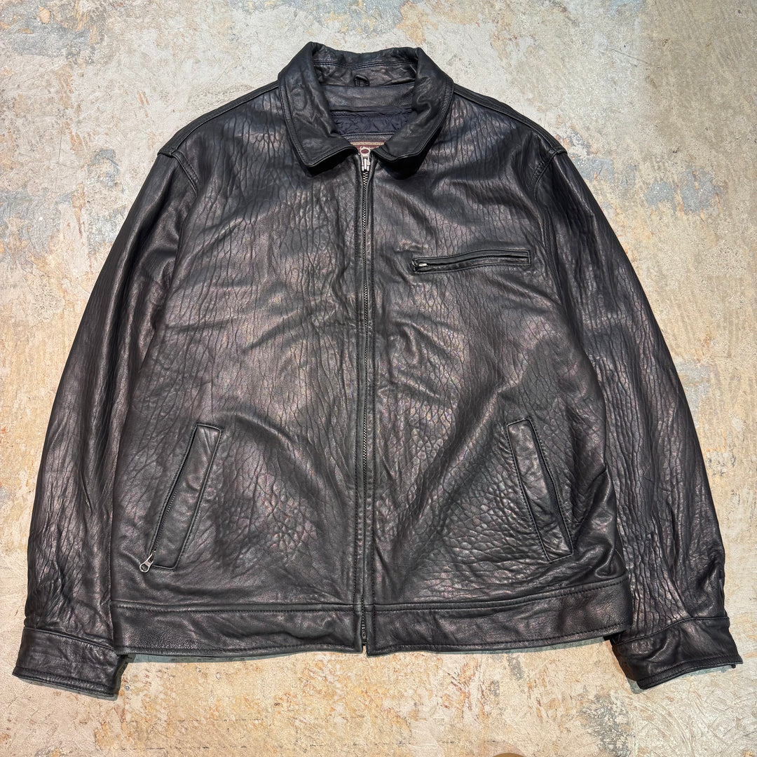 古着 American Classics/ アメリカンクラシックス/ 本革ジップアップレザージャケット/ サイズL