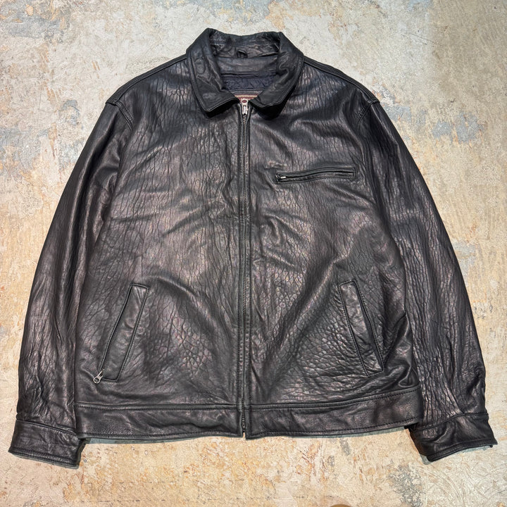 古着 American Classics/ アメリカンクラシックス/ 本革ジップアップレザージャケット/ サイズL