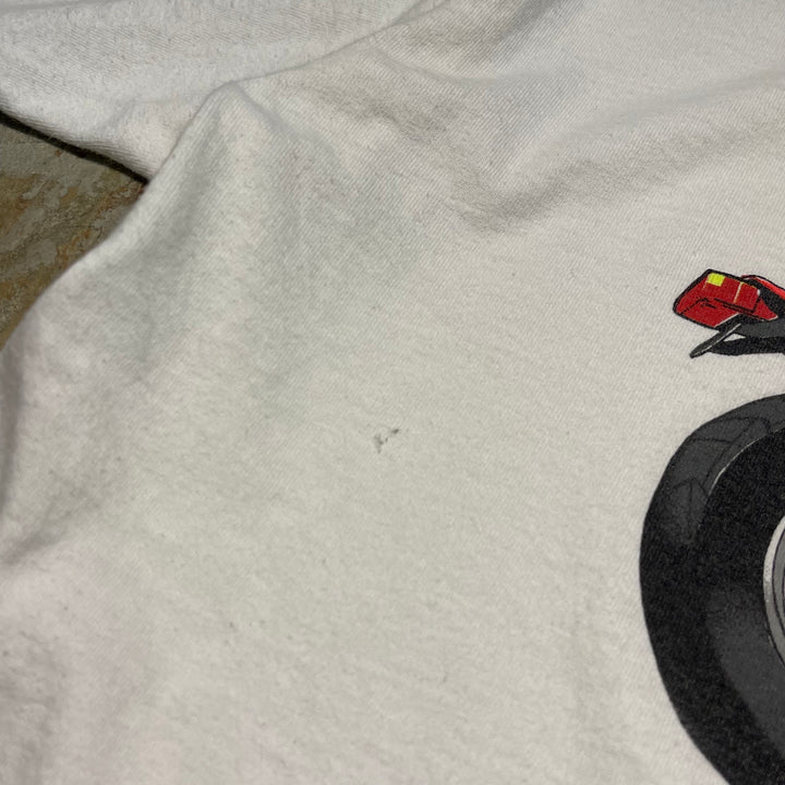 중고 의류 94의 미국은 모든 스포츠를 만들었습니다. / 빈티지 싱글 스티치 프린트 티셔츠 / 크기 XXL