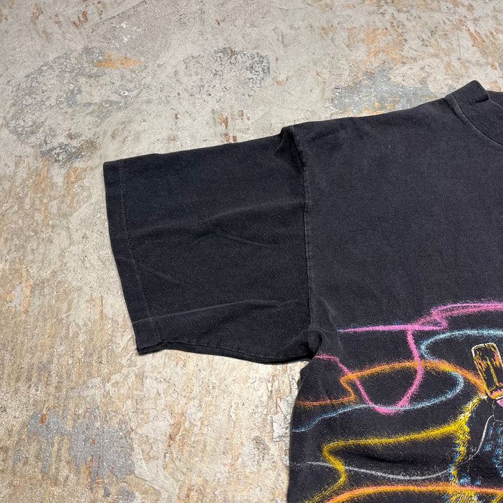 #4532 古着 unknow/short sleeve print t-shirt Tee/半袖プリントTシャツ/シングルステッチ/サイズ2XL相当