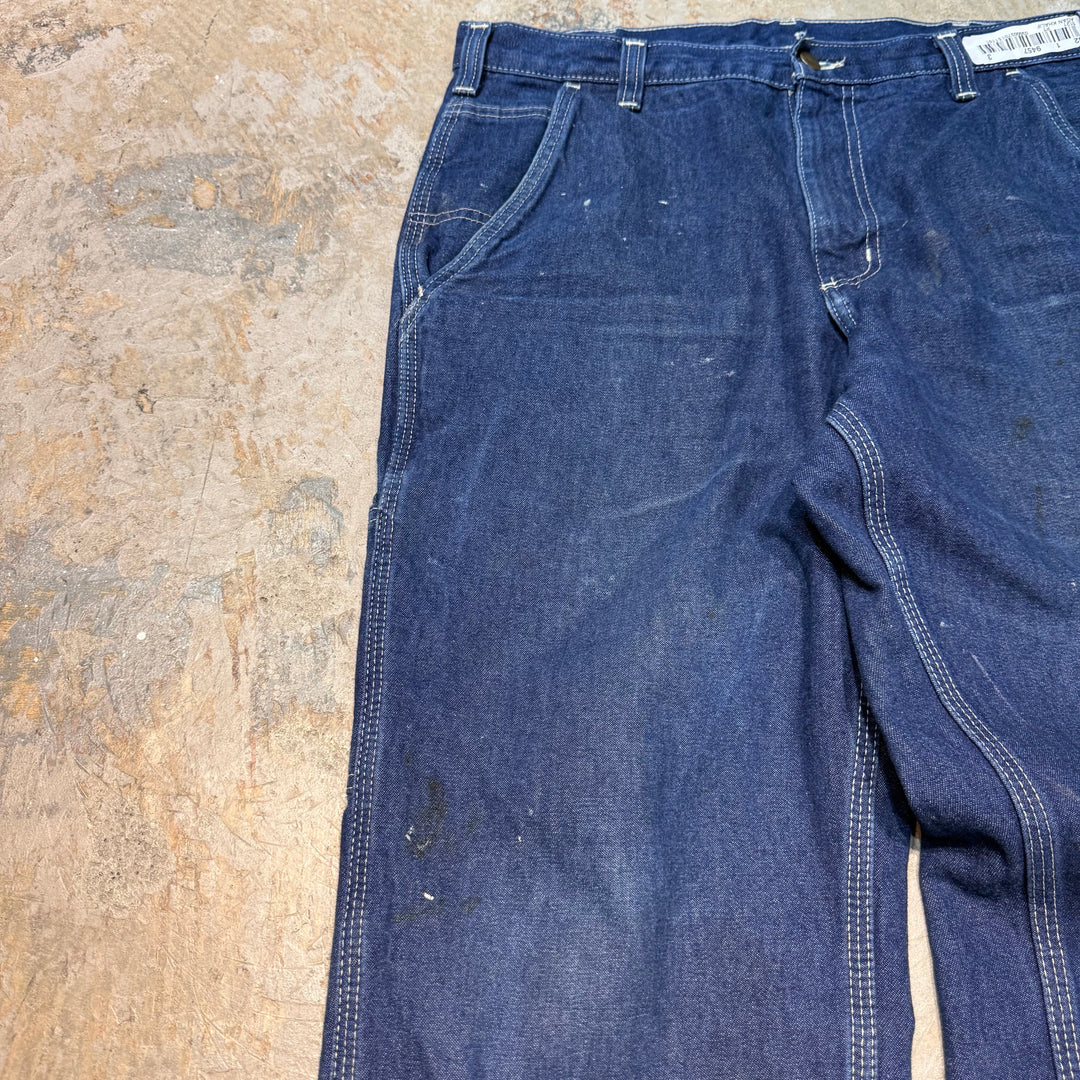 Used clothing Carhartt/ Carhartt/ Denim painter pants/ Actual size 34 x 30