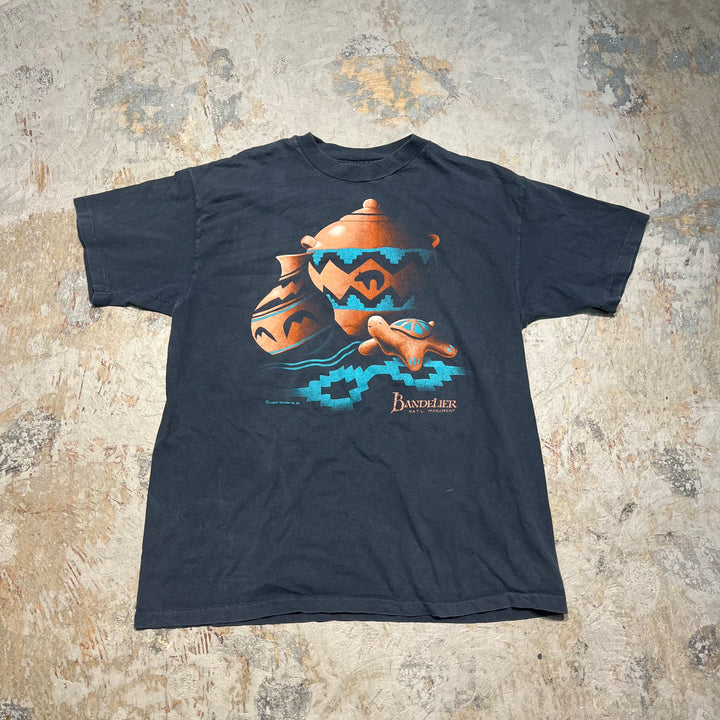 古着 バンデリア・ネイト記念碑/ヴィンテージ シングルステッチ Tシャツ/サイズL
