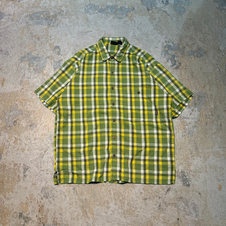 古着 Patagonia/ パタゴニア/ シアサッカー半袖シャツ/ サイズM