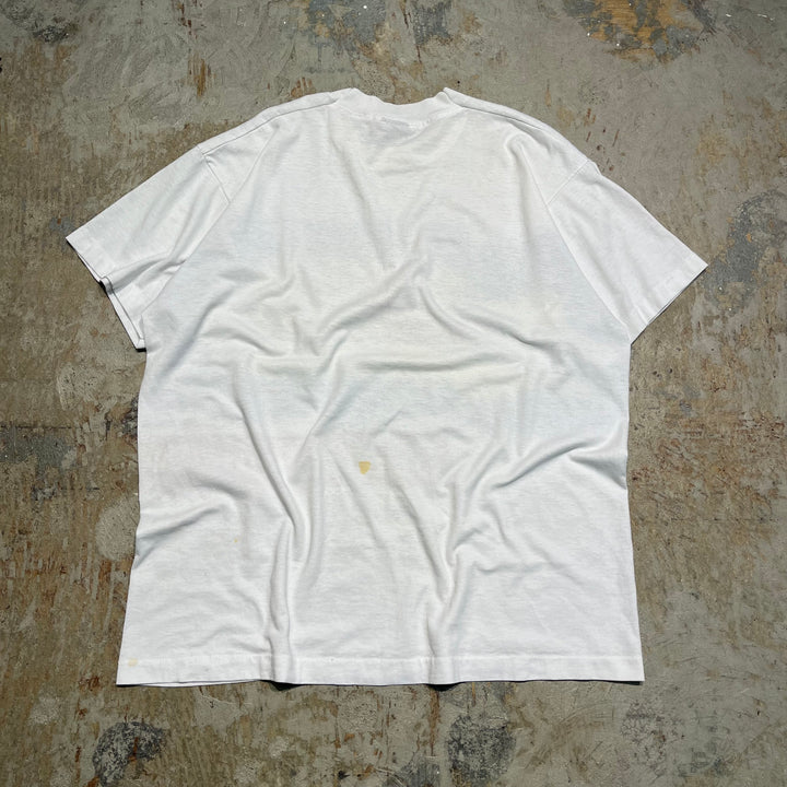 #4719 중고 의류 93의 버드 와이저 / 싱글 스티치 빈티지 티셔츠 / 기업 / 크기와 동등한 L