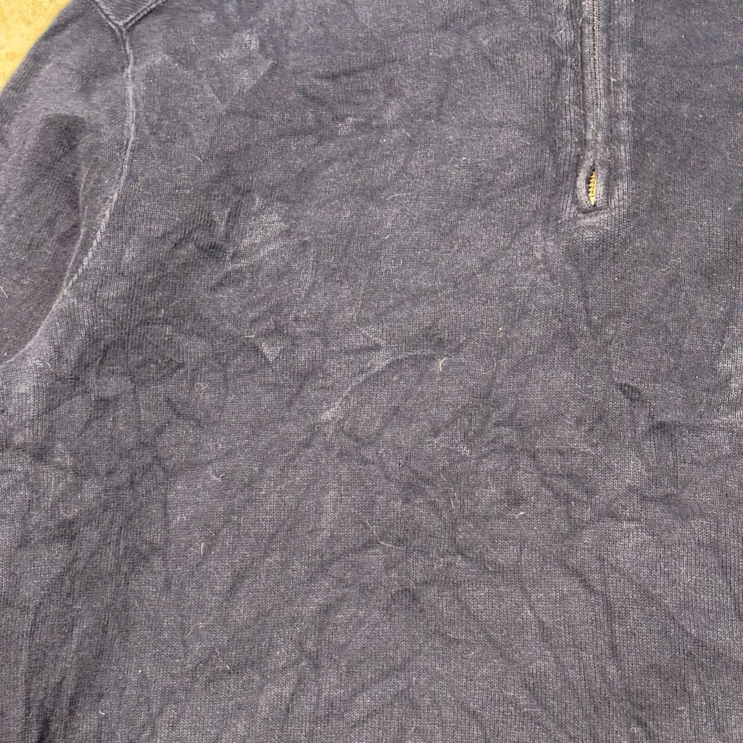 Used clothing 90's ~ POLO by Ralph Lauren/ Polo Ralph Lauren/ Half zip knit sweater/ Size M