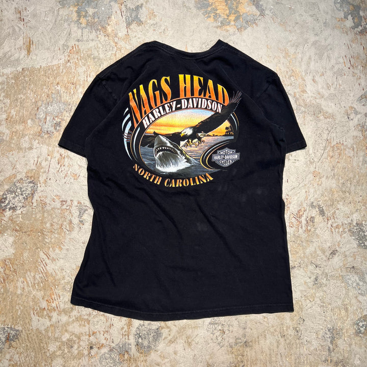 古着 Harley-Davidson  /ハーレー ダビッドソン / ノースカロライナ州 ナグス・ヘッド ストア / プリントTシャツ / サイズL