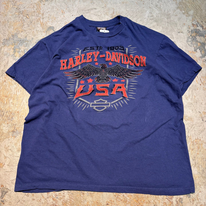 古着 USA製 Harley-Davidson/ハーレーダビッドソン/ プリントTシャツ/ サイズXL